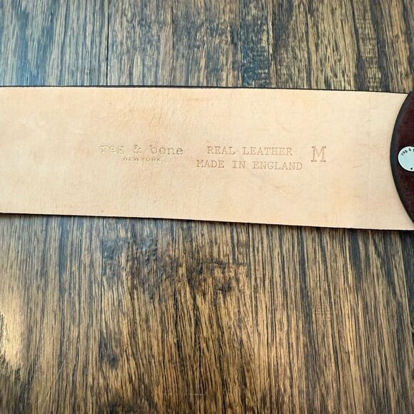 NWT RAG & BONE Jumbo Boyfriend Belt In Brown